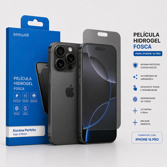 Película iPhone Hydrogel Fosca Sw Seewell - iPhone 16 Pro