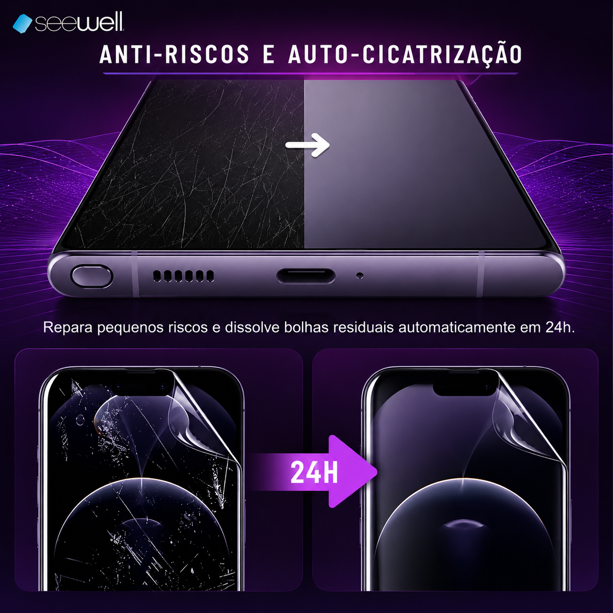 Película iPhone Hydrogel HD Sw Seewell - iPhone 17 Air
