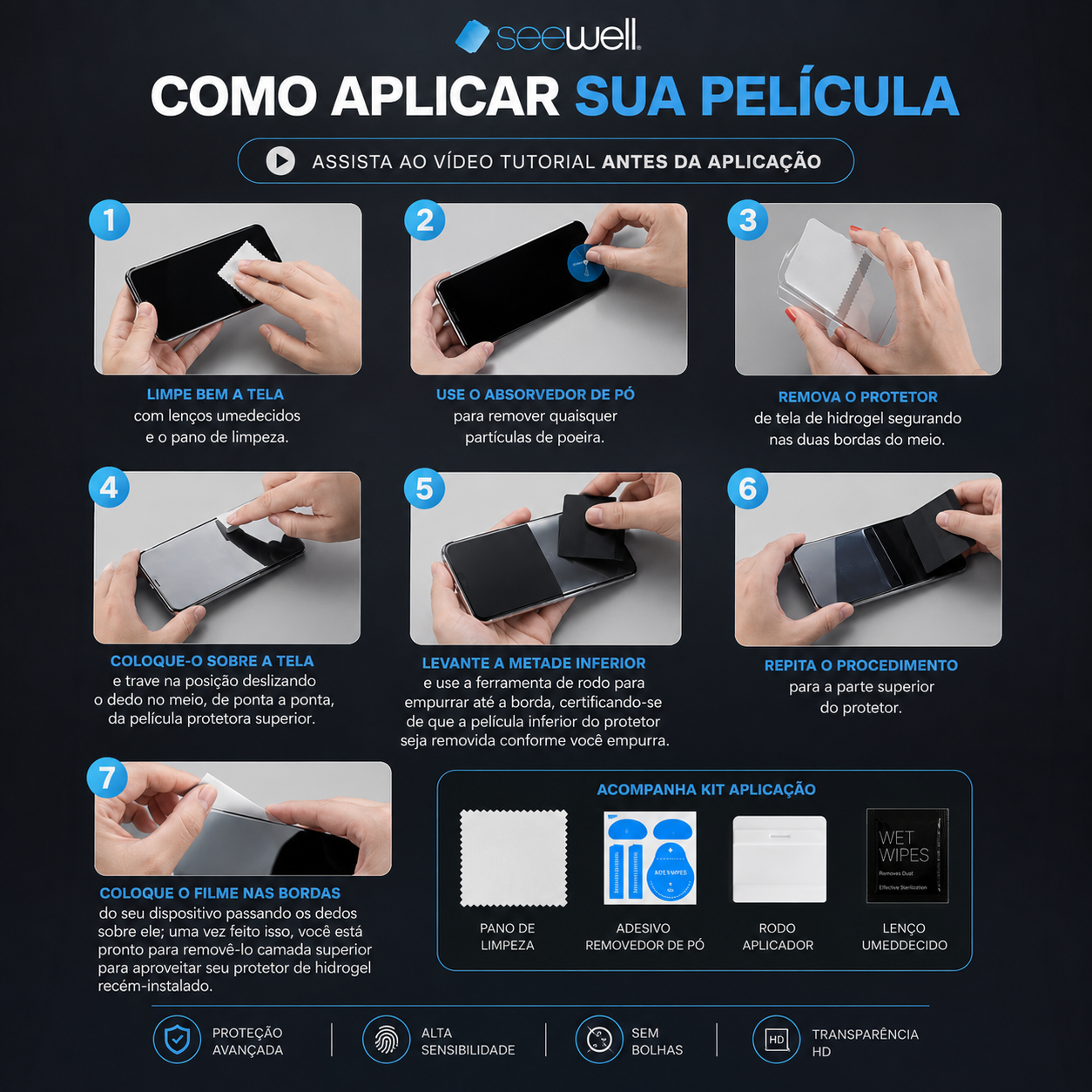 Película Hydrogel Privacidade SW SeeWell - Galaxy S26 Plus