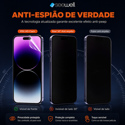 Película Hydrogel Privacidade SW SeeWell - Galaxy S26 Plus