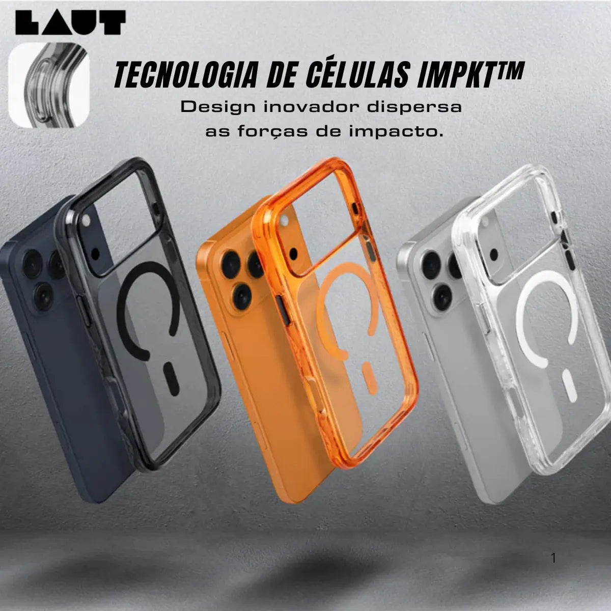 Case Laut iPhone 17 -  Crystal Matter X Roxa