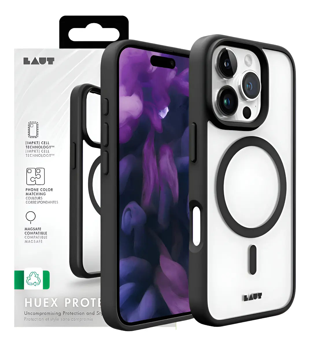 Case Laut iPhone 16 Pro Max - Huex Protect Preto
