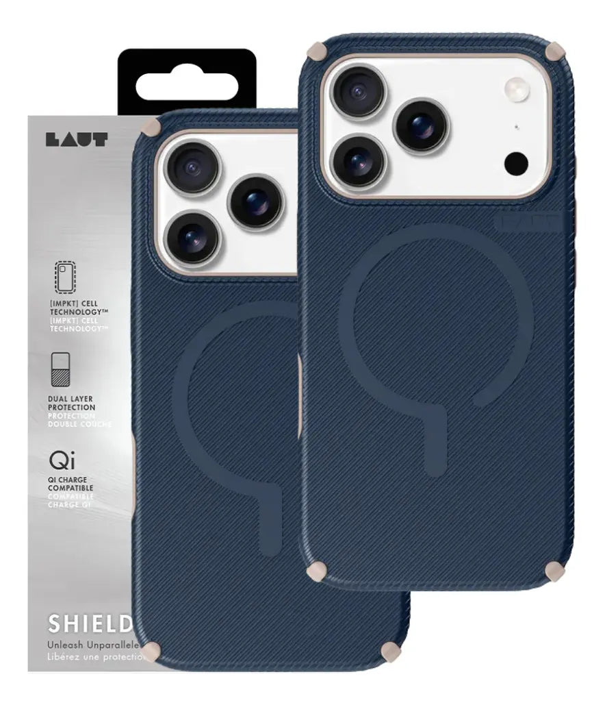 Case Laut iPhone 17 Pro - Shield Flux Azul