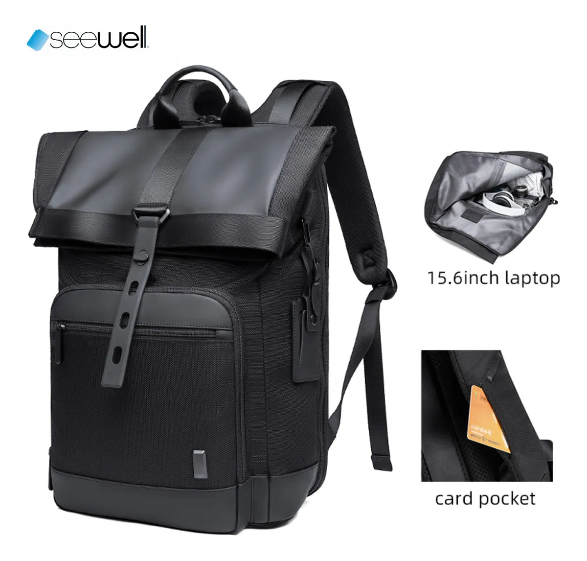 Mochila Executiva Impermeável Modelo Trout - Seewell G66