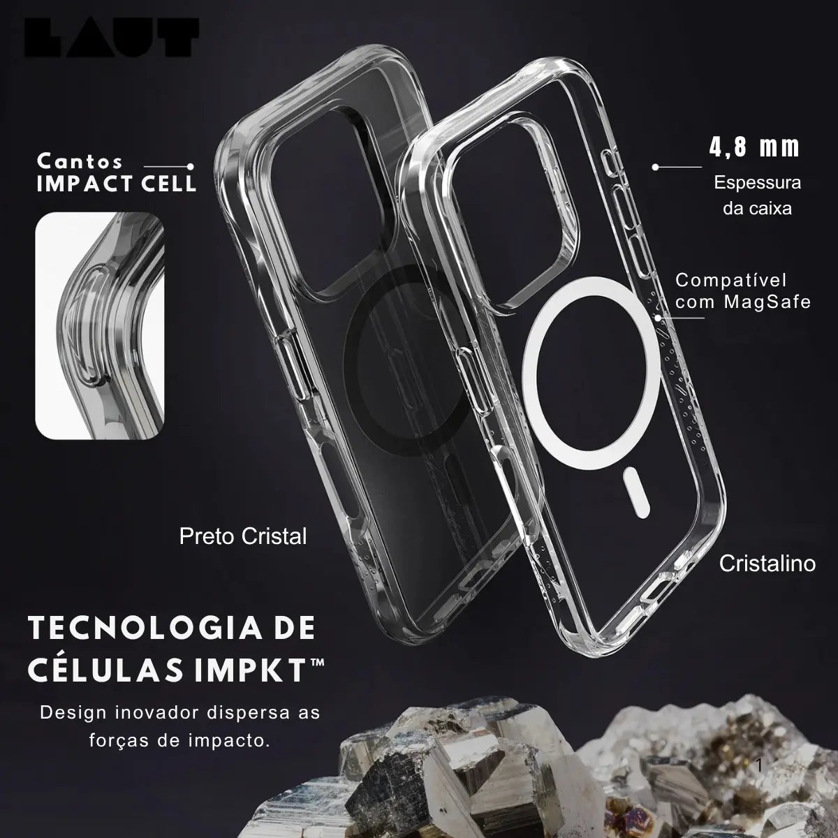 Case Laut iPhone 16 - Crystal Matter X