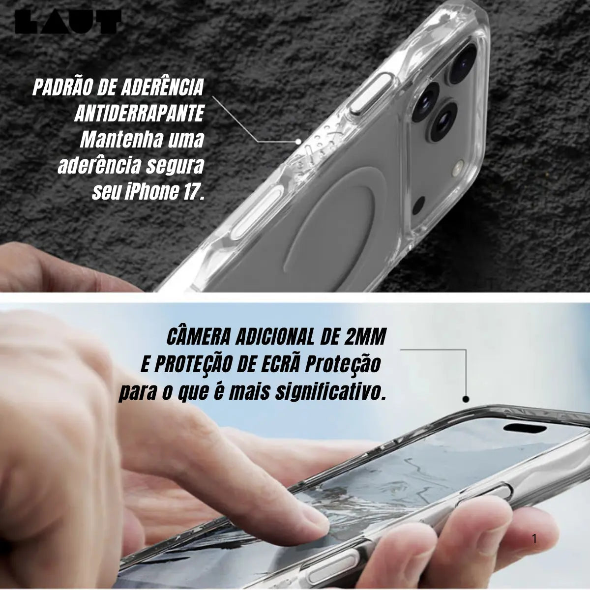 Case Laut iPhone 17 - Matter X Crystal Preto