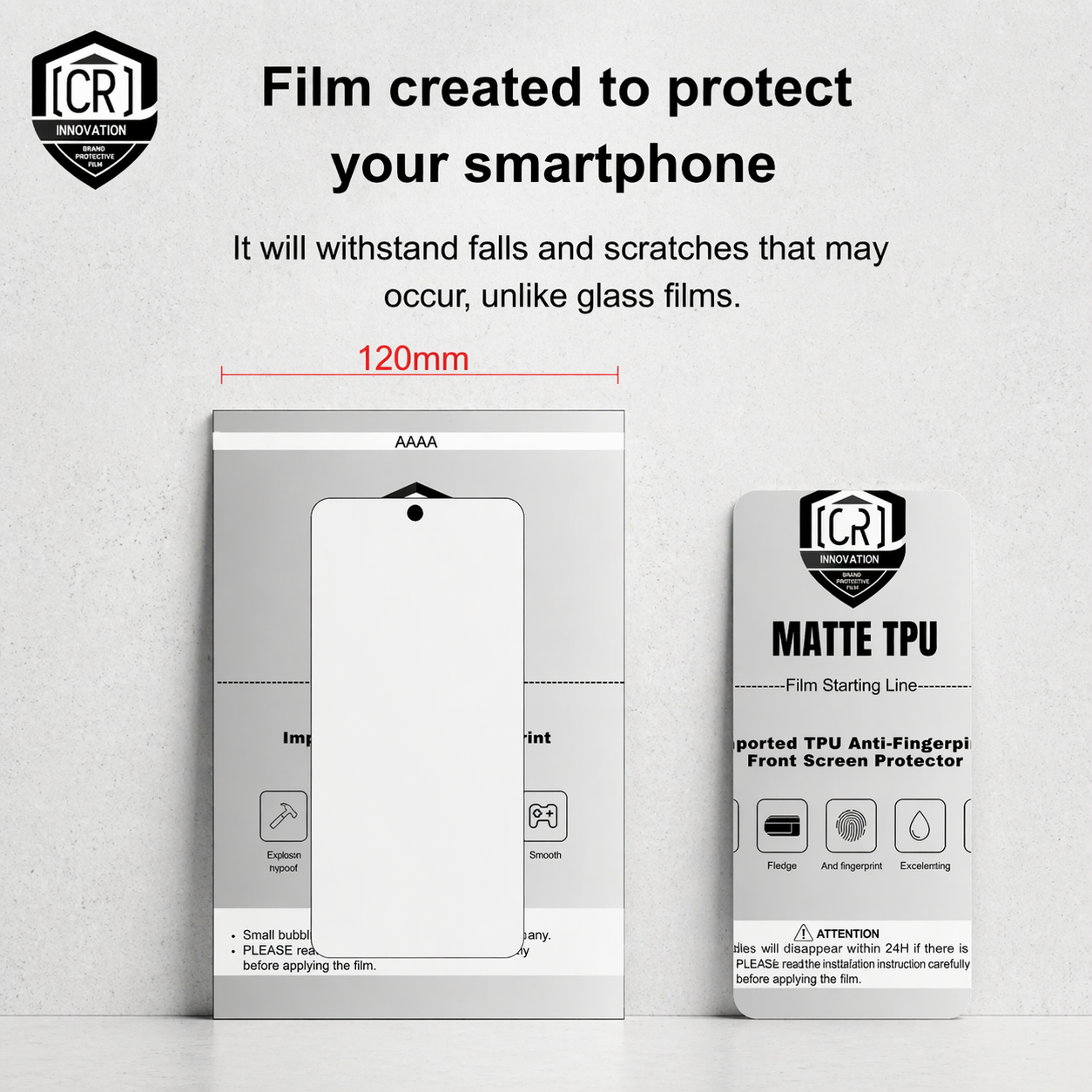 Caixa Película Tpu Hidrogel Fosca - 50 Unidades